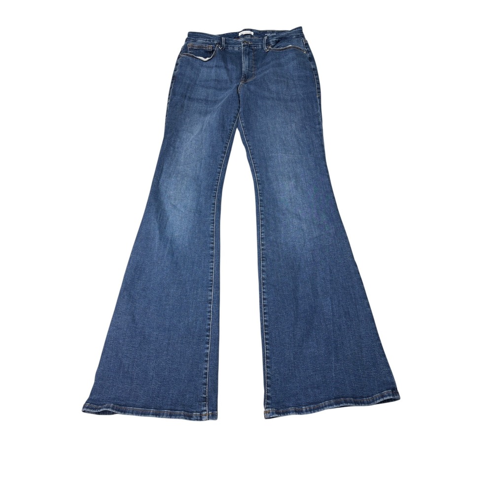 Good American Good Legs Flare Jeans 33 1/2 inseam